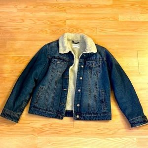 Sherpa jean jacket